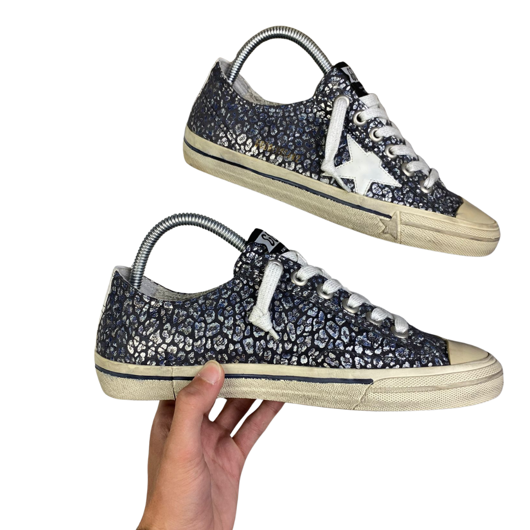 Golden Goose VStar2 Sneakers (Blue) (Women's)