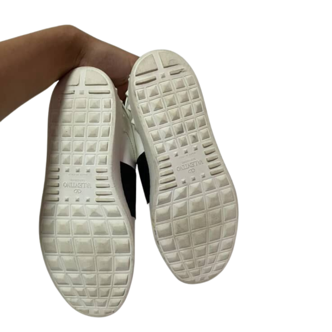 Valentino Open Sneakers (White Black)