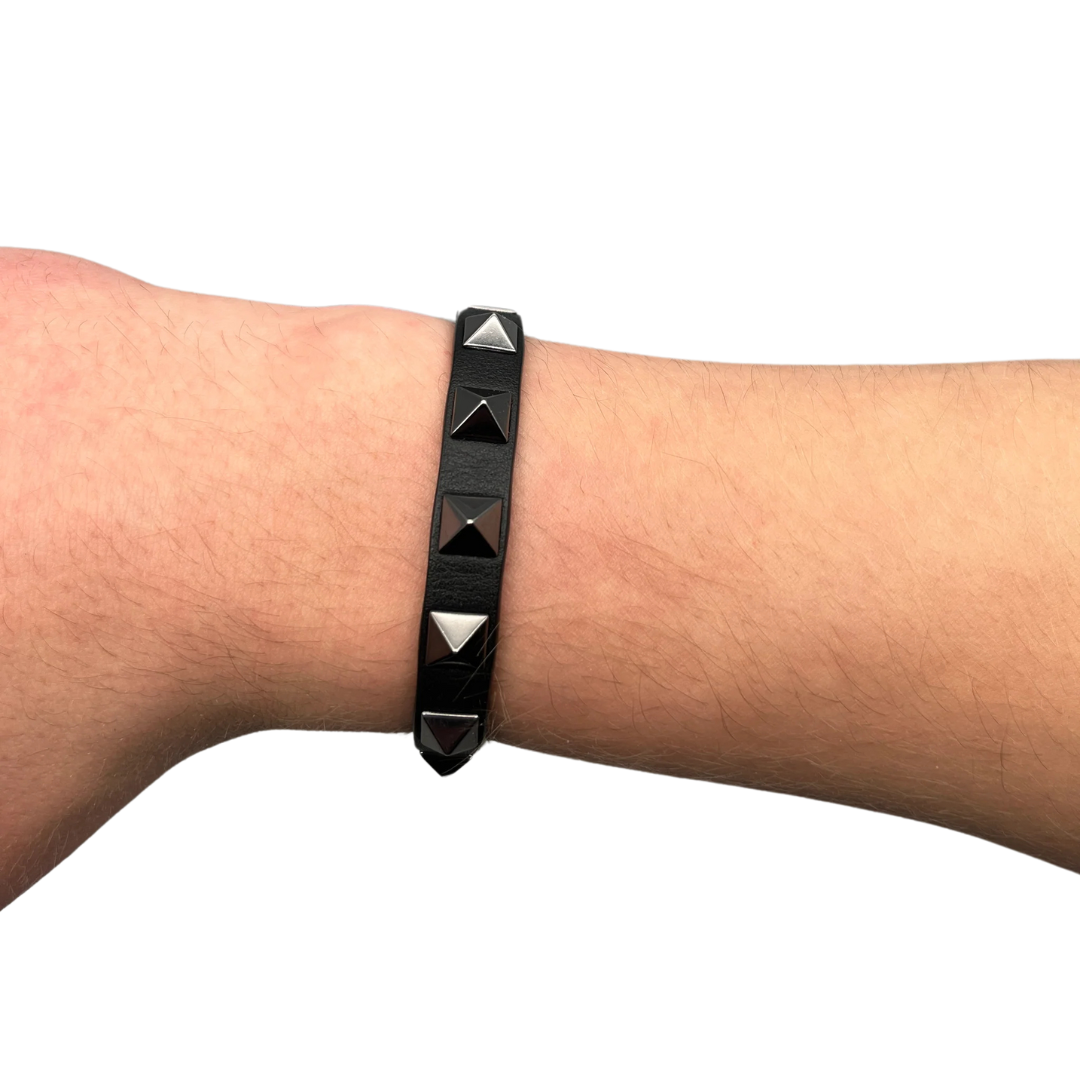 Valentino Garavani Rockstud Bracelet (Black)