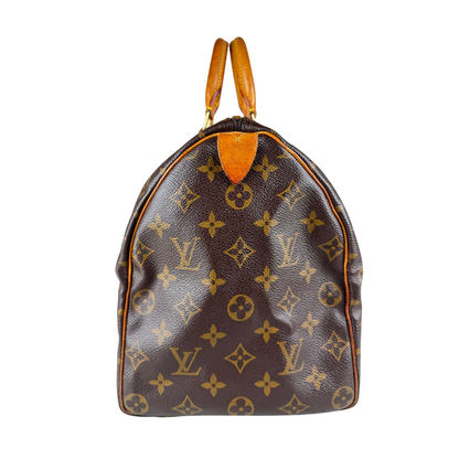 Louis Vuitton Speedy 35 Monogram Handbag (Brown) (Vintage)