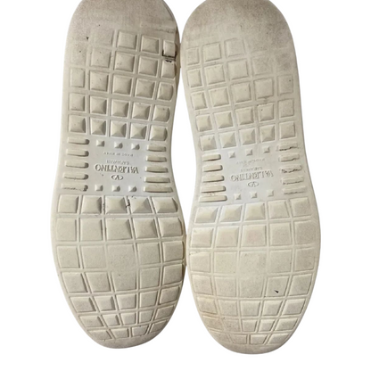 Valentino Garavani Open Sneakers (White Silver) (Womens)