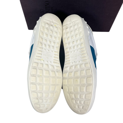 Valentino Garavani Open Sneakers (White Teal)