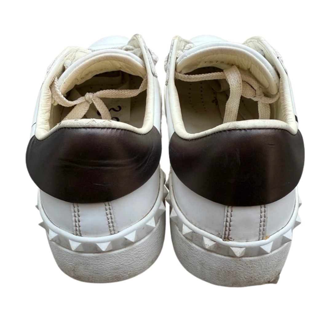 Valentino Garavani Open VLTN Sneakers (White Black) (Womens)