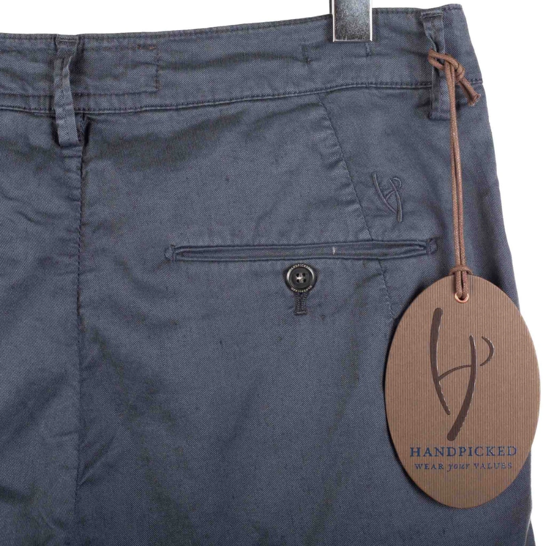 Handpicked Linen Shorts (Navy) (New)