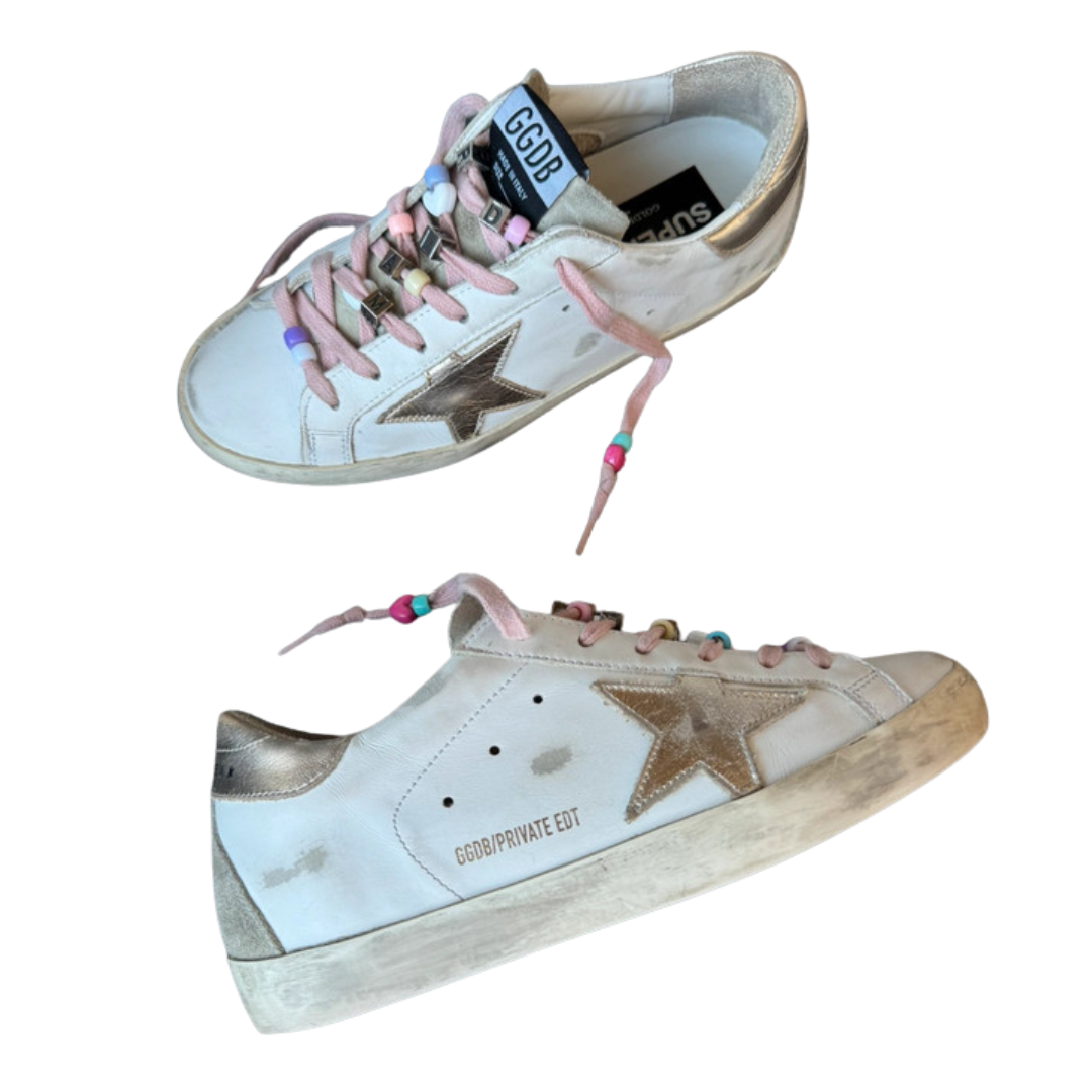Golden Goose Super-Star (White Gold)