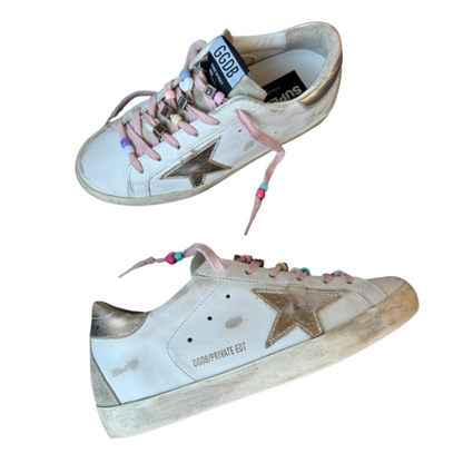Golden Goose Super-Star (White Gold)