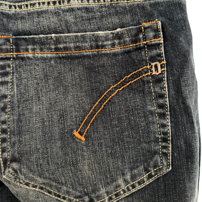 Dondup Brady Distressed Slim Fit Jeans (Navy)
