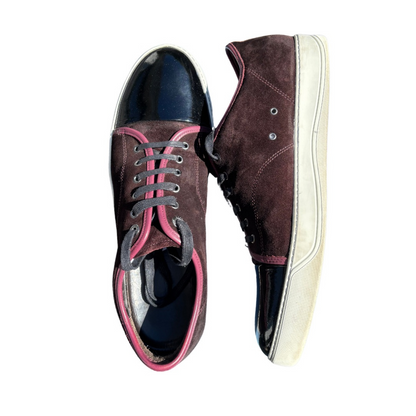 Lanvin Cap Toe Sneakers (Burgundy)