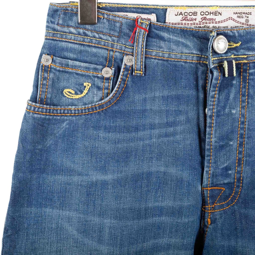 Jacob Cohën 610 Straight Fit Jeans (Navy Blue) (New)