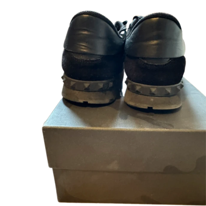 Valentino Camoflage Rockrunner Sneakers (Black )