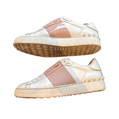 Valentino Garavani Open Sneakers (White Gold) (Women's)