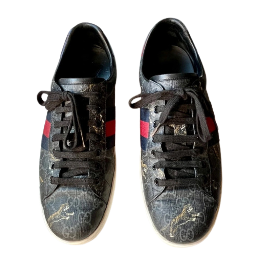 Gucci Ace Sneakers (Black)