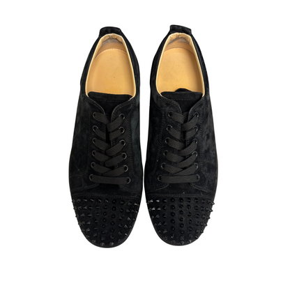 Christian Louboutin Louis Junior Spike Sneakers (Black)
