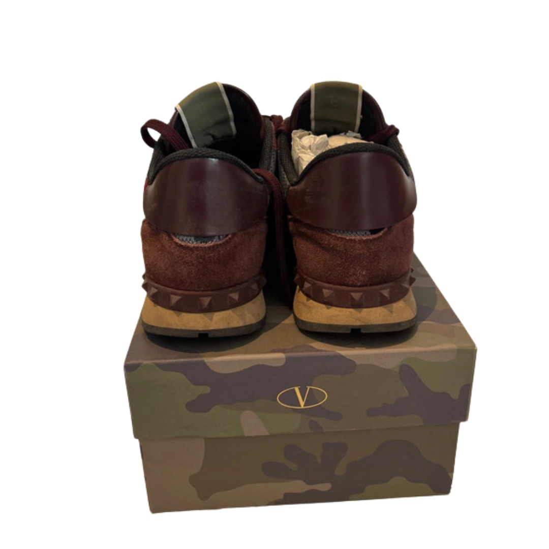 Valentino Garavani Rockrunner Sneakers (Burgundy)