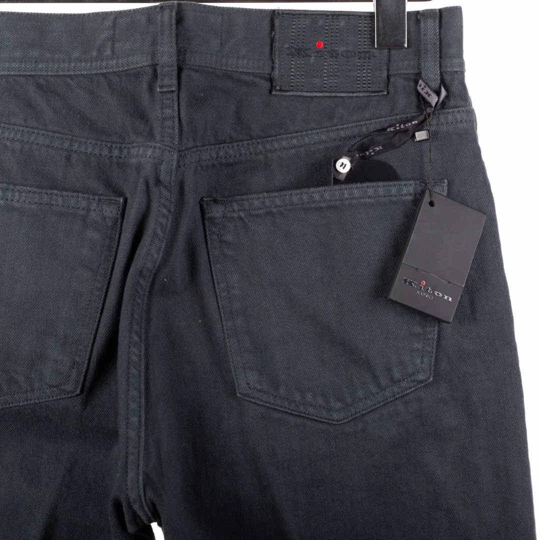 Kiton Napoli Slim Fit Jeans (Charcoal Grey) (New)
