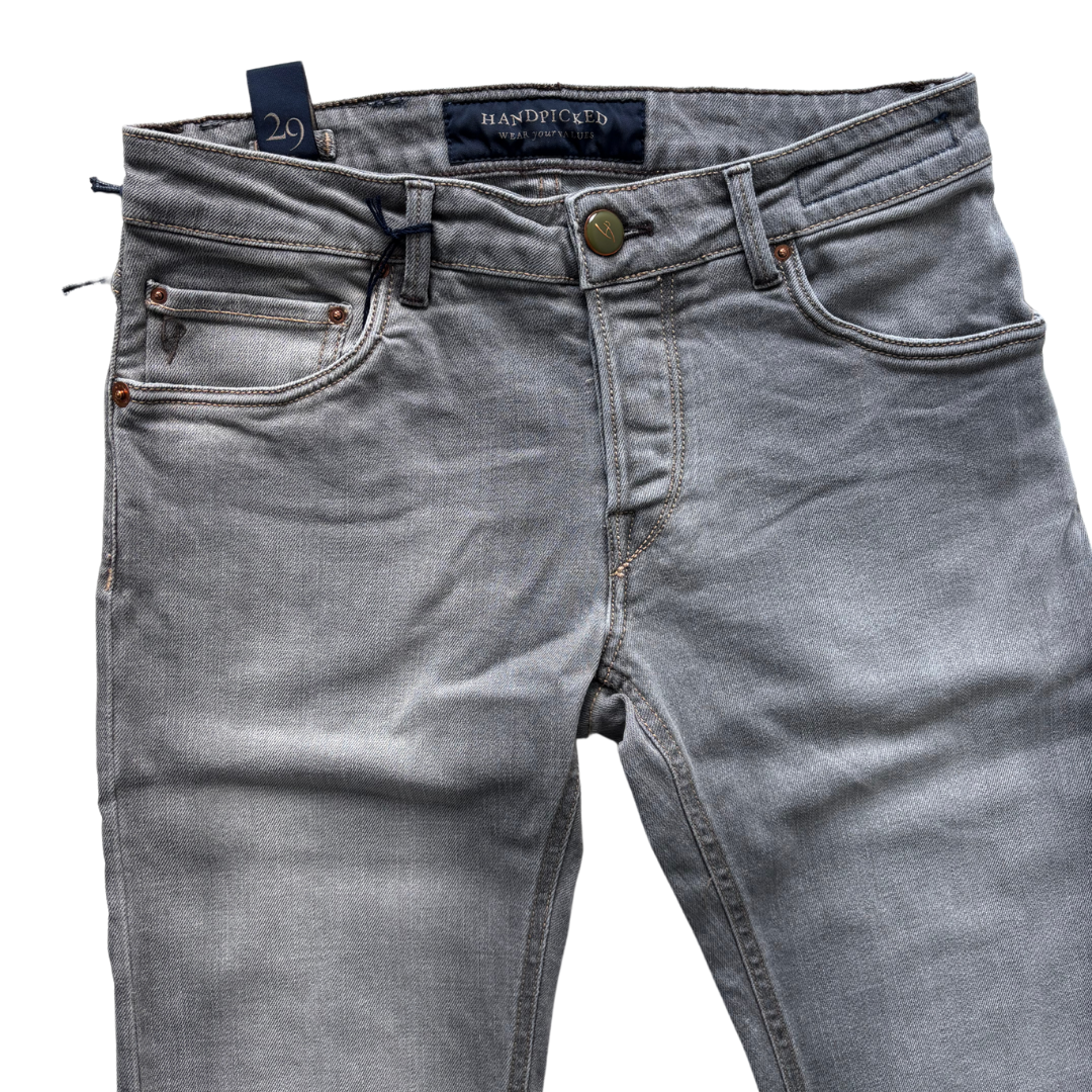 Handpicked Orvieto Slim Fit Jeans (Grey) (New)