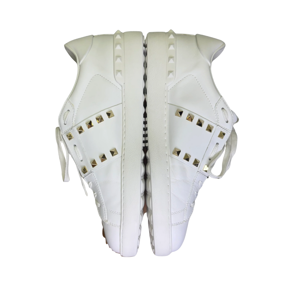 Valentino Garavani Rockstud Open Sneakers (White)