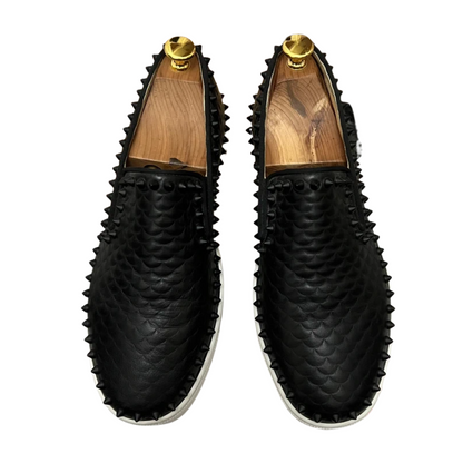 Christian Louboutin Louis Spike Loafer Sneakers (Black)