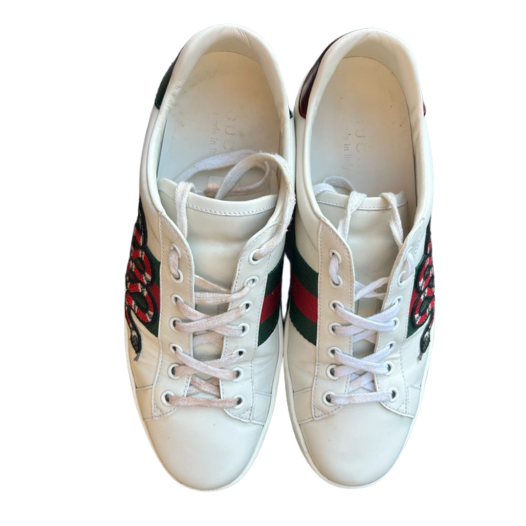 Gucci Ace Sneakers (White)