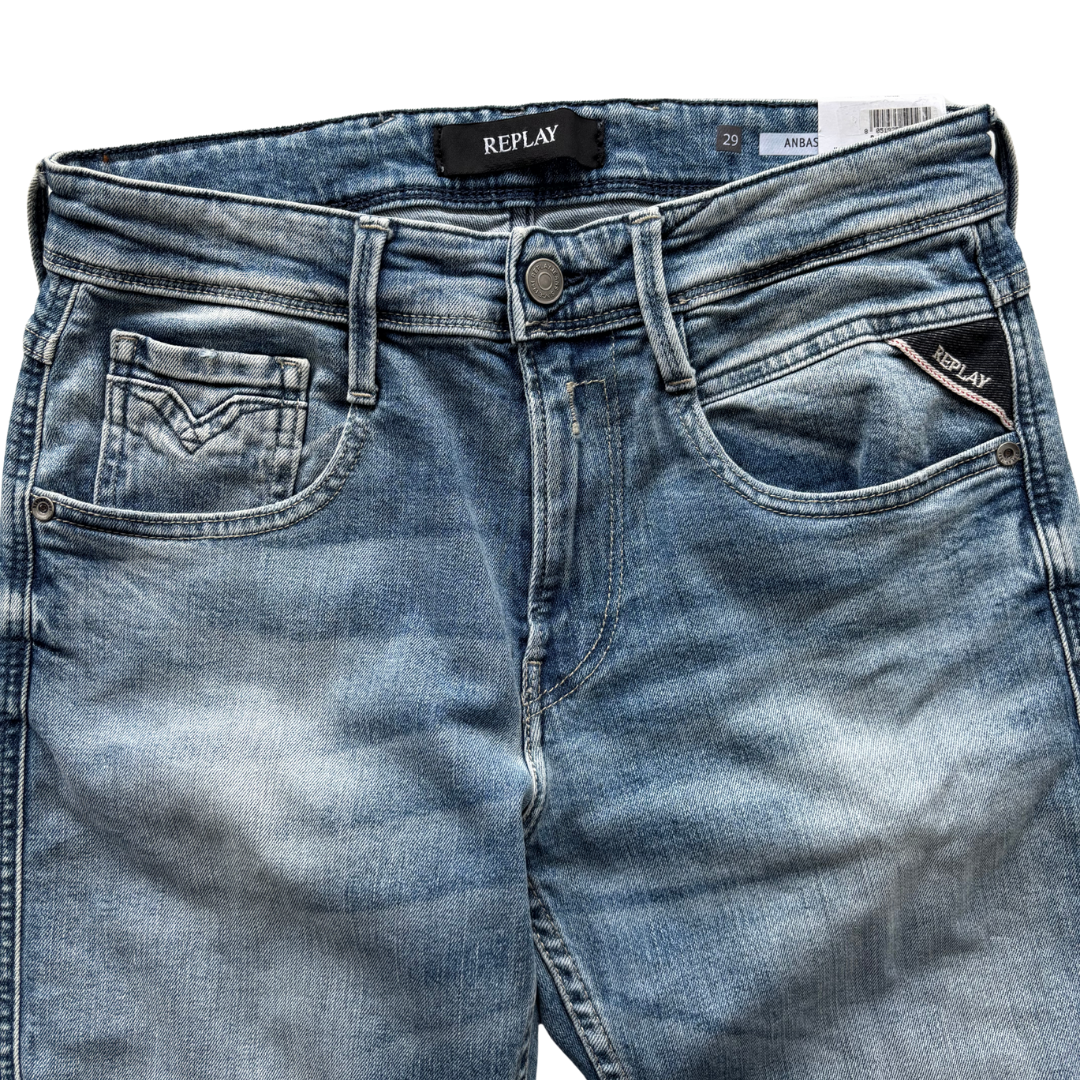 Replay Anbass Slim Fit Jeans (Blue) (New)