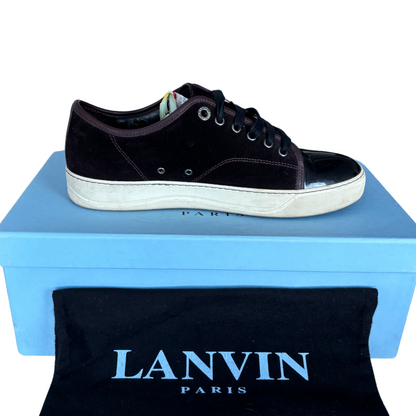 Lanvin Cap Toe Sneakers (Burgundy)