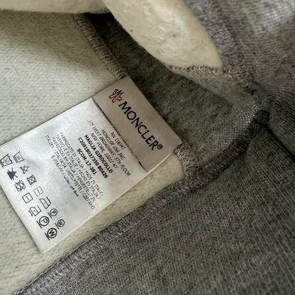 Moncler Maglia Zip Crewneck Sweatshirt (Grey)