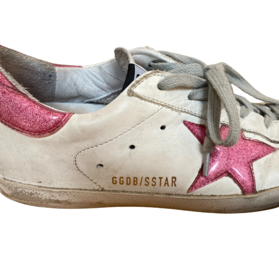 Golden Goose Superstar Sneakers (White Pink) (Women's)