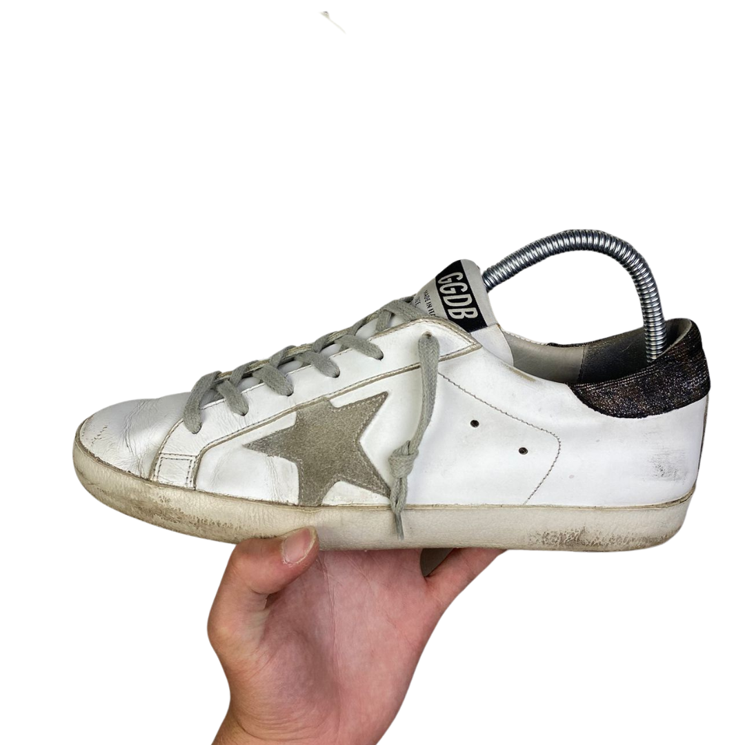 Golden Goose Superstar Sneakers (White Grey)