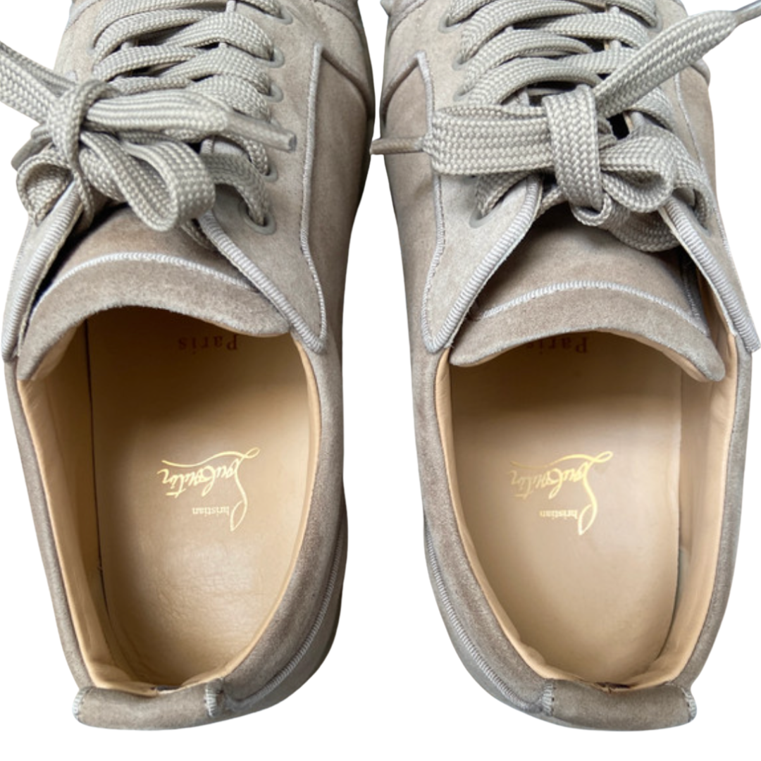 Christian Louboutin Louis Junior Spike Sneakers (Beige)