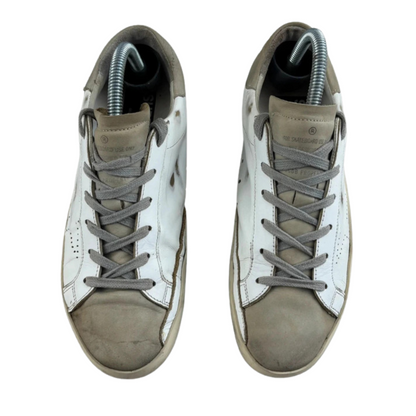 Golden Goose Superstar Sneakers (White Beige) (Women's)