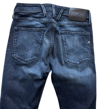 Replay Anbass Slim Fit Jeans (Navy)