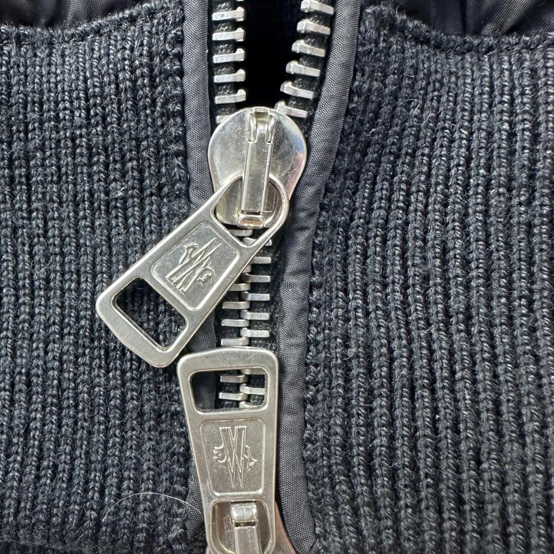 Moncler Maglia Tricot Cardigan Jacket (Black)