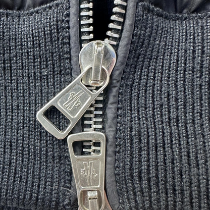 Moncler Maglia Tricot Cardigan Jacket (Black)