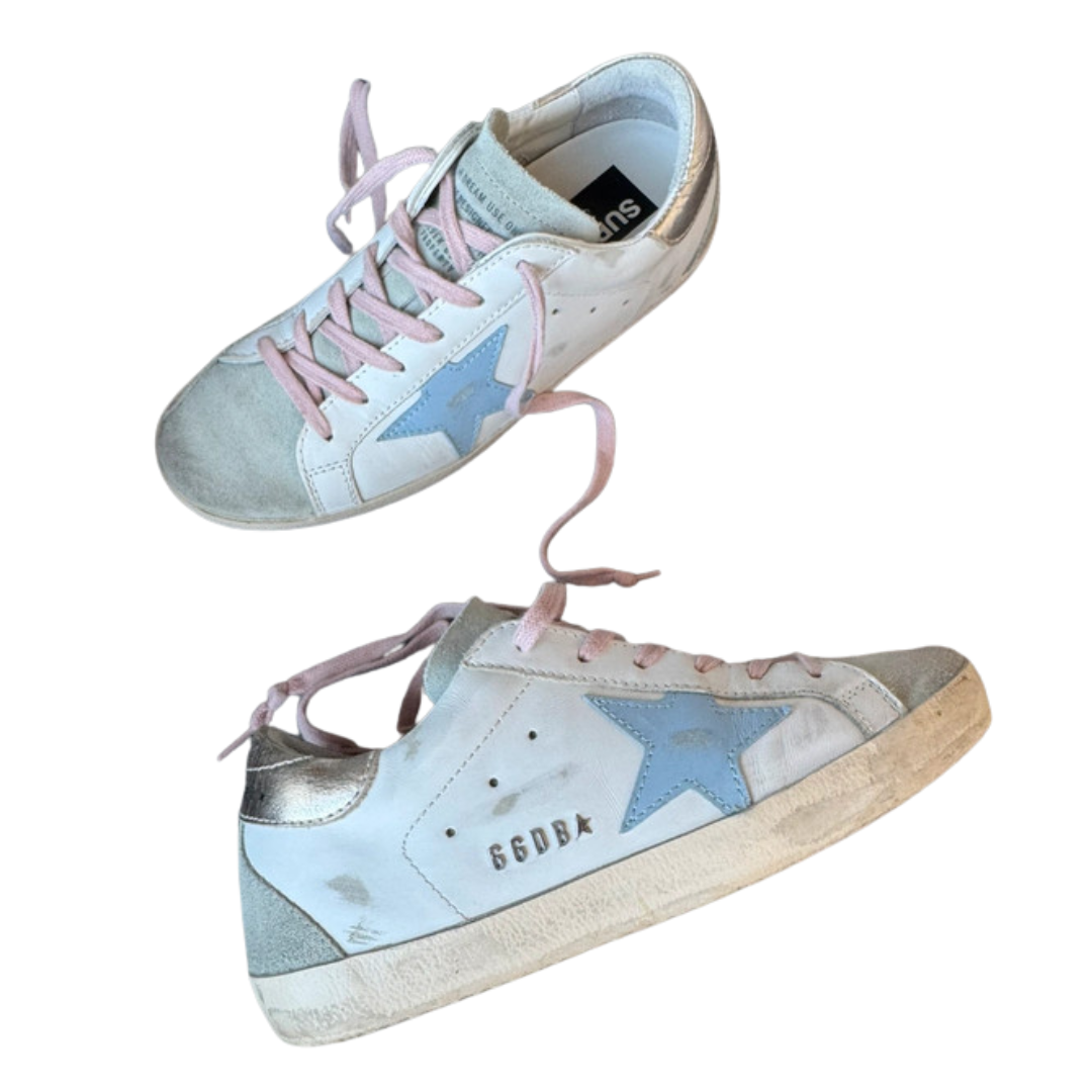 Golden Goose Superstar Sneakers (Multi/White)