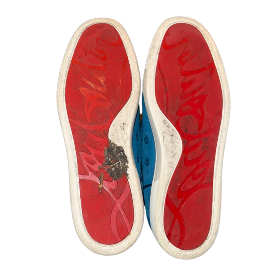 Christian Louboutin Louis Junior Sneakers (Velvet Blue)