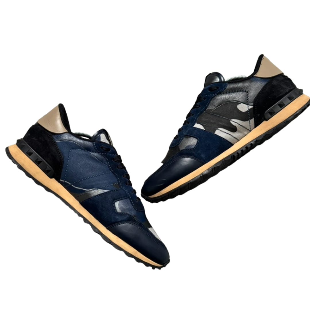 Valentino Garavani Rockrunner Sneakers (Navy)