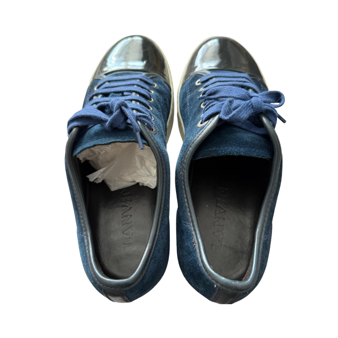 Lanvin Cap Toe Sneakers (Royal Blue)