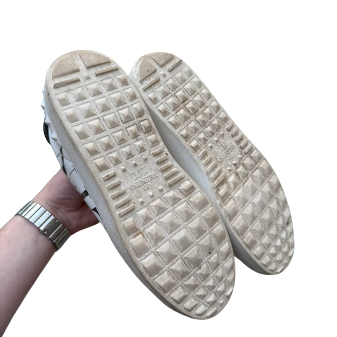 Valentino Garavani Open Sneakers (White Gold) (Women's)