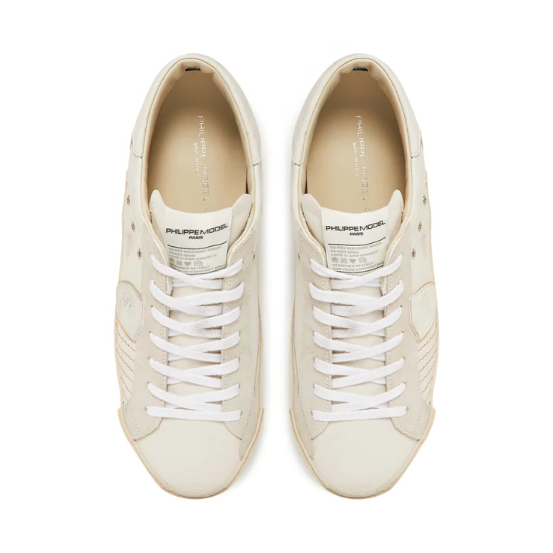 Philippe Model PRSX Sneakers (Blanc Beige) (New)