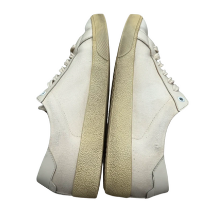 Saint Laurent SL 06 Distressed Sneakers (White)