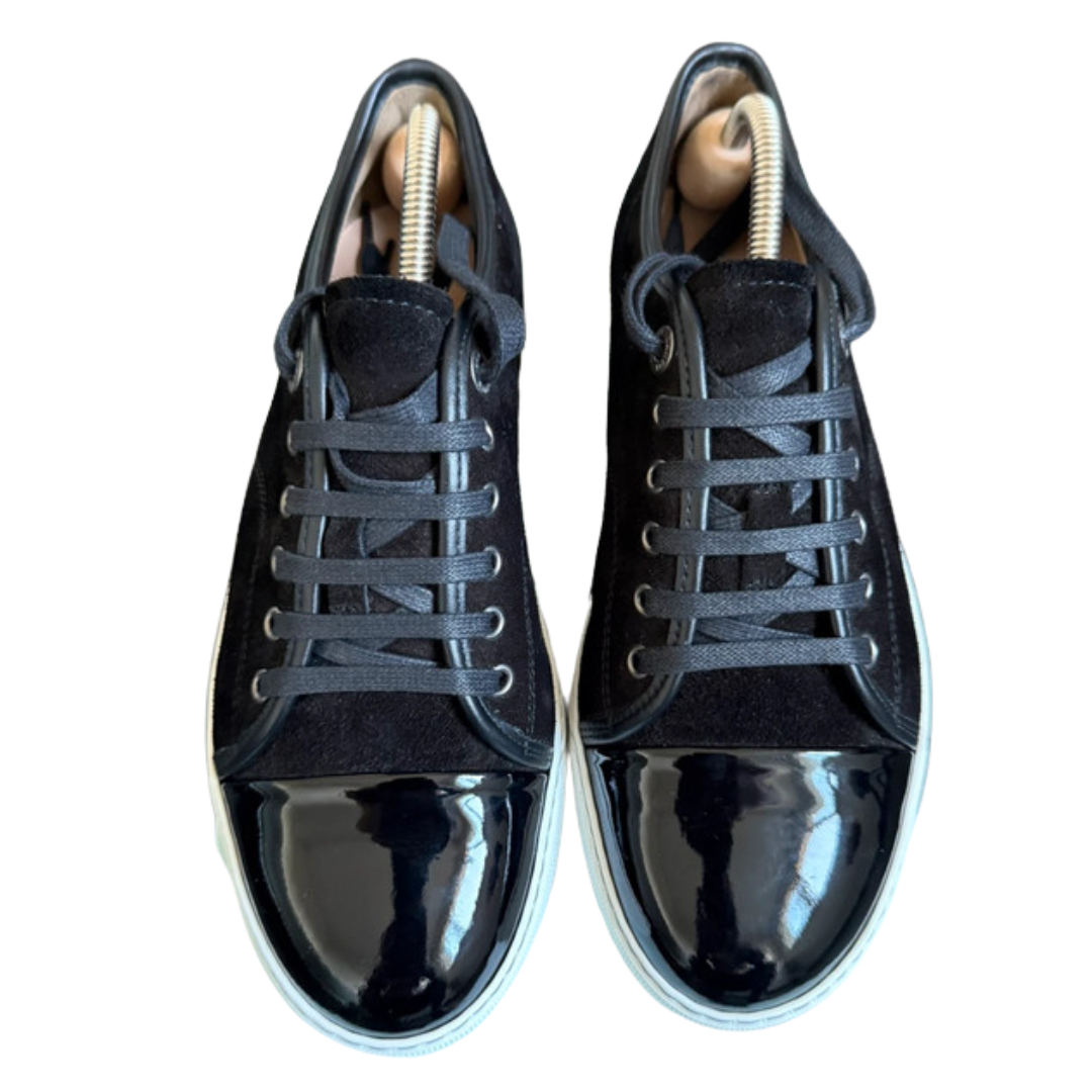 Lanvin Cap Toe Sneakers (Navy)