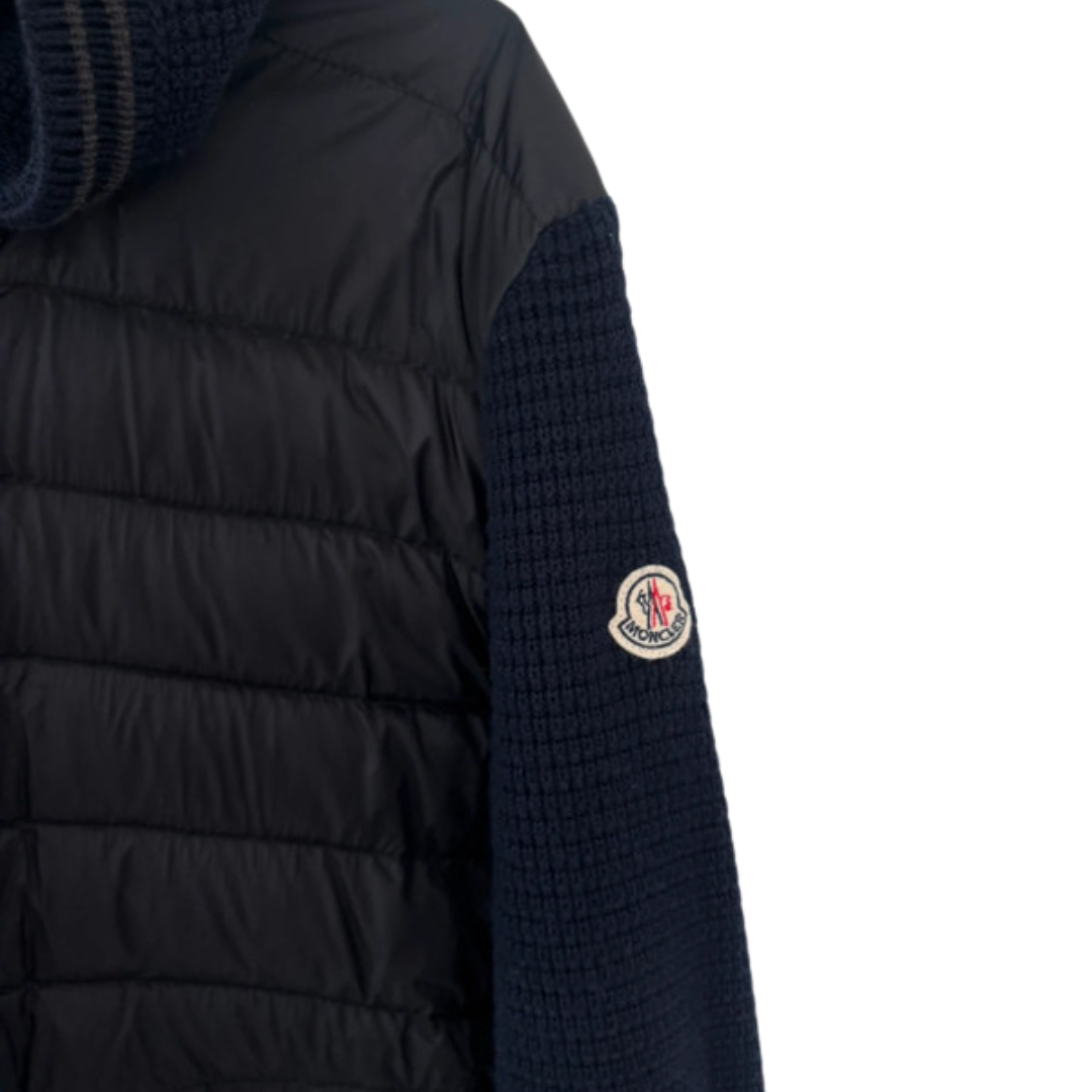 Moncler Maglione Tricot Cardigan Jacket (Navy)