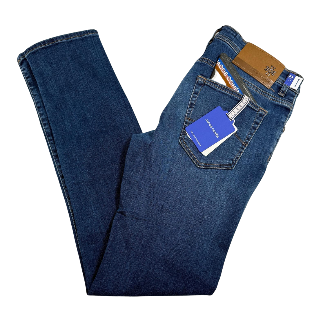 Jacob Cohën Nick Slim Fit Jeans (Navy) (New)