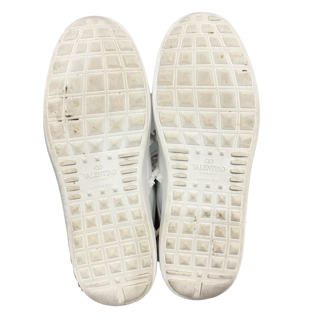 Valentino Garavani Rockstud Open Sneakers (White)