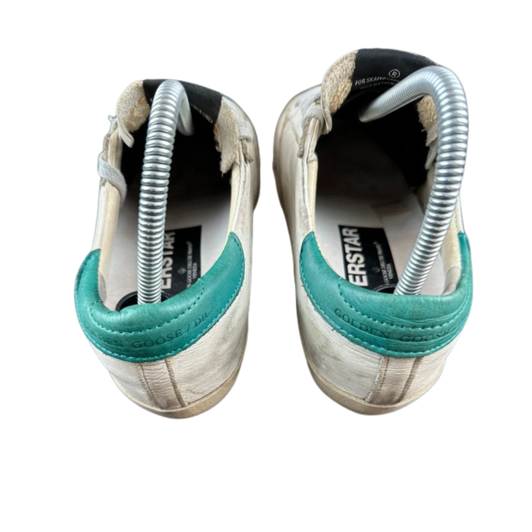 Golden Goose Superstar Sneakers (White Mint) (Women's)