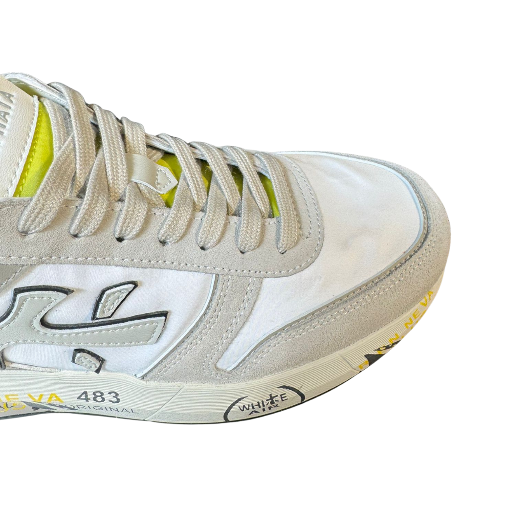 Premiata NOUS 6655 Sneakers (White Grey) (New)