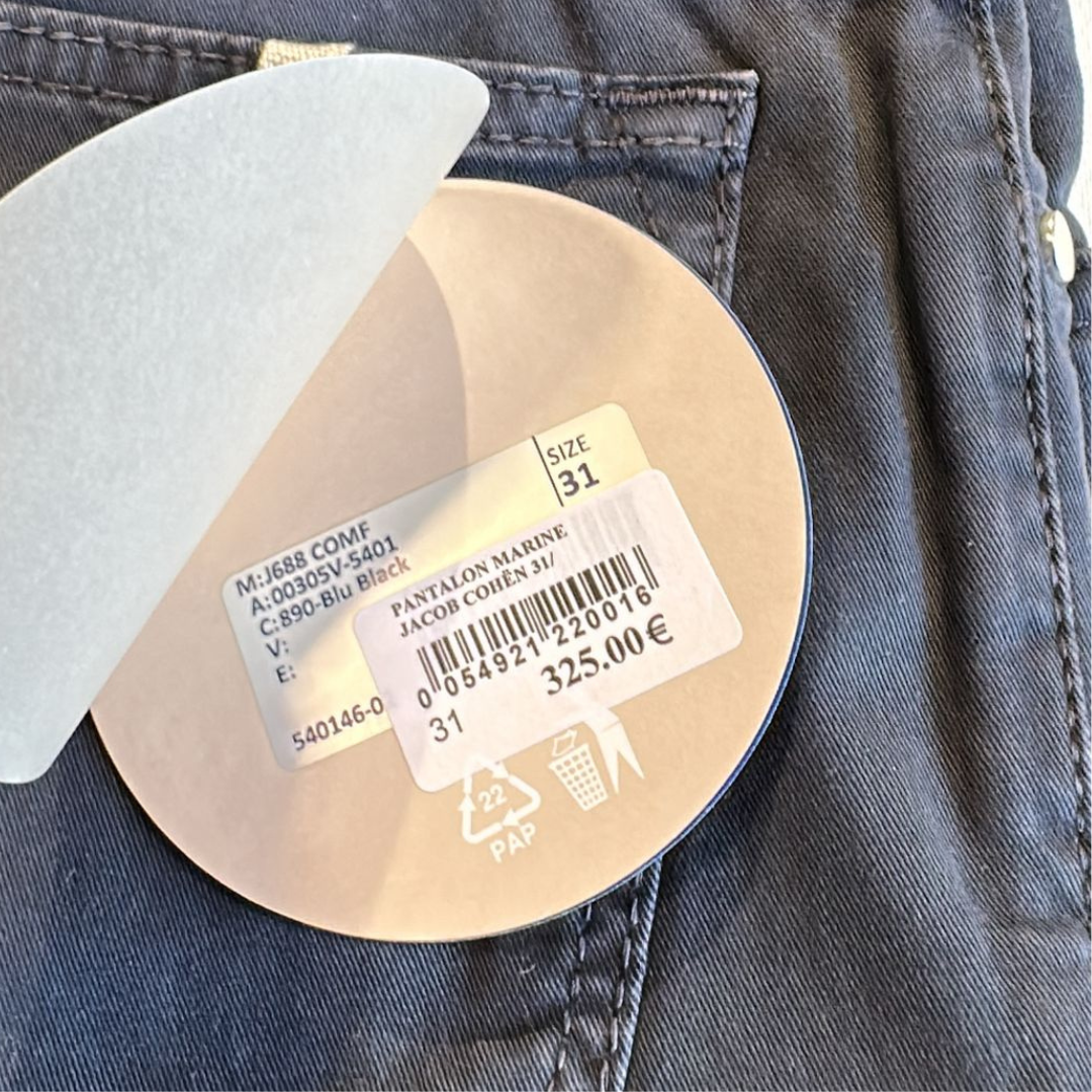 Jacob Cohën 688 Slim Fit Jeans (Navy) (New)