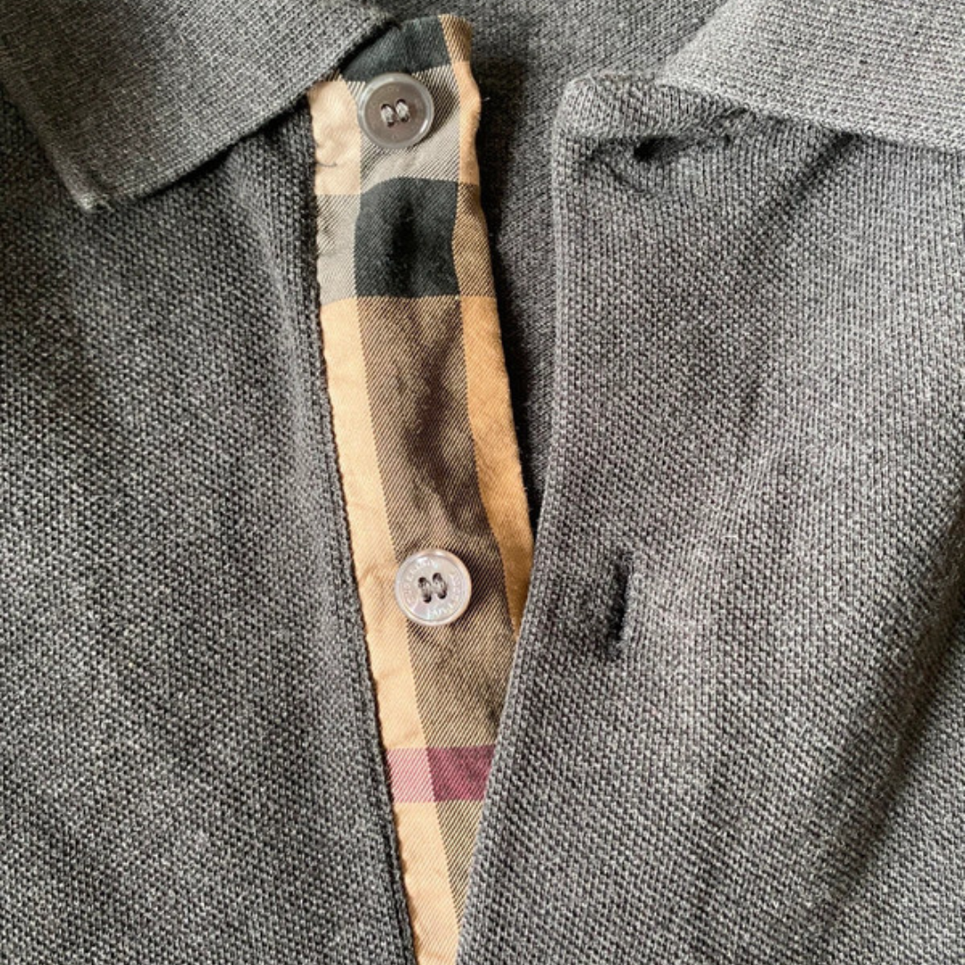 Burberry Polo Shirt (Dark Grey)