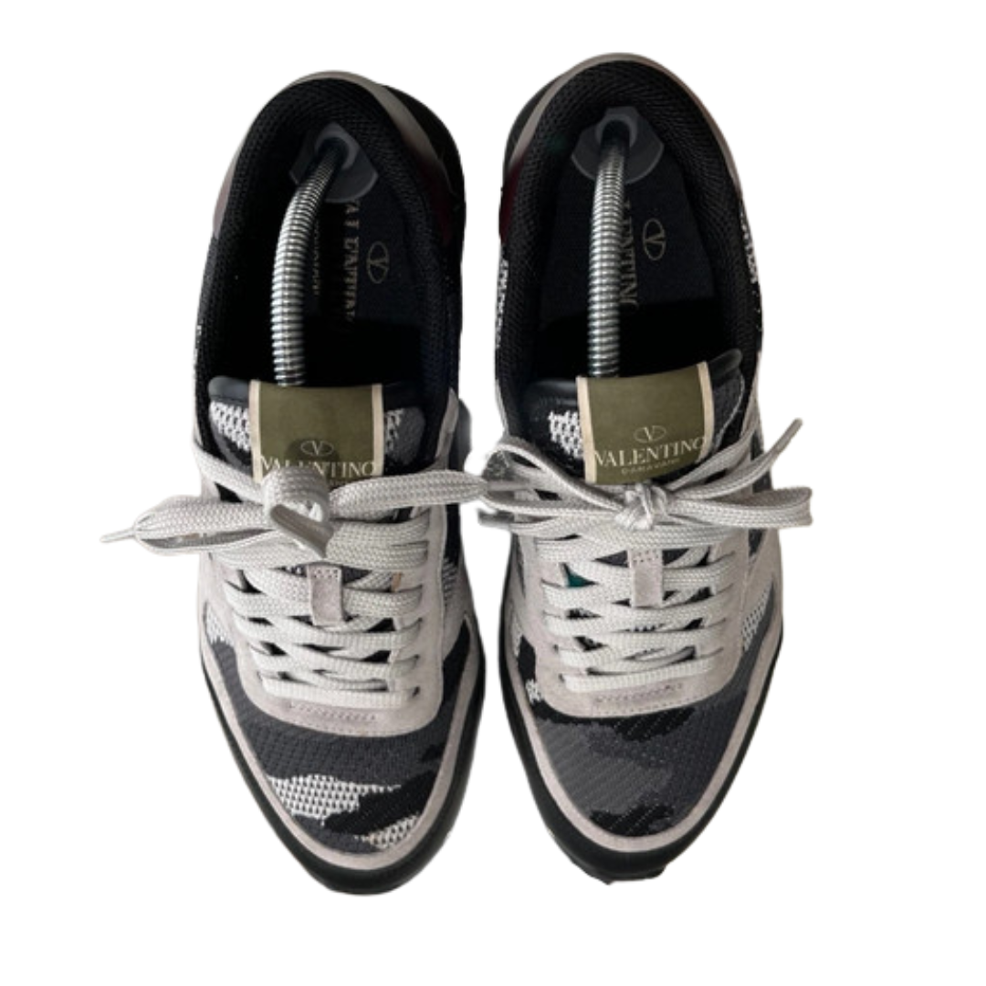 Valentino Garavani Rockrunner Sneakers (Dark Grey)