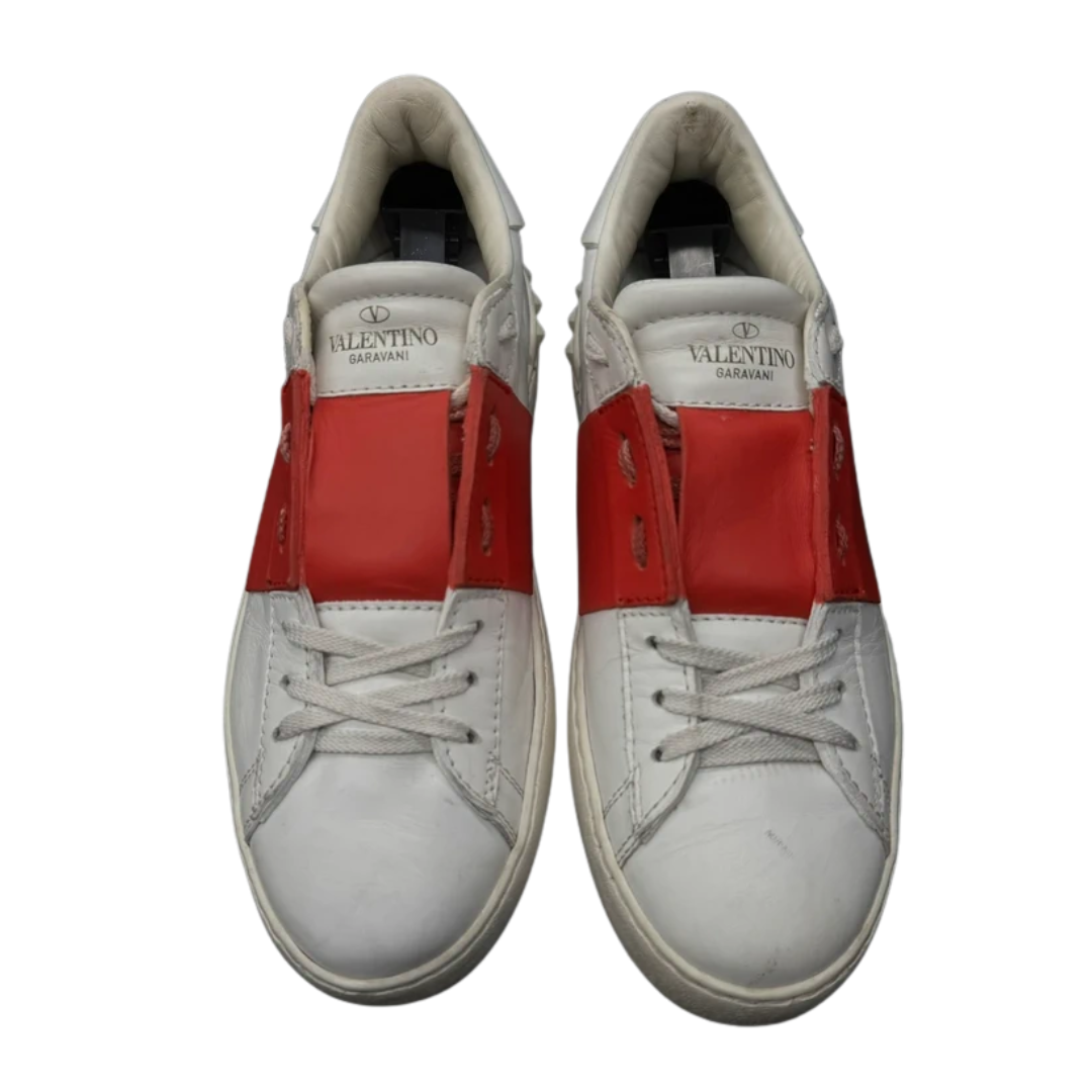 Valentino Garavani Open Sneakers (White Red) (Womens)
